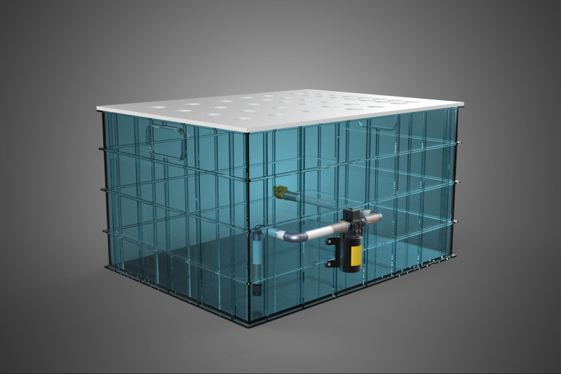 GRID ARRAY TANAMAN HIDROPONIK AEROPONIK STASIUN POMPA KABUT SPRAYER Model 3D .c4d .max .obj .3ds .fbx .stl .blend 