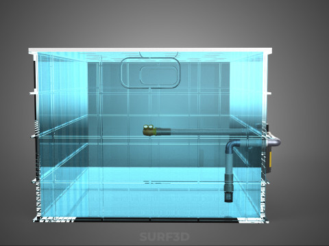 GRID ARRAY TANAMAN HIDROPONIK AEROPONIK STASIUN POMPA KABUT SPRAYER Model 3D