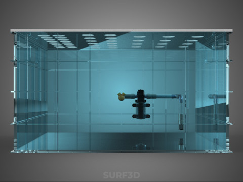 GRID ARRAY TANAMAN HIDROPONIK AEROPONIK STASIUN POMPA KABUT SPRAYER Model 3D