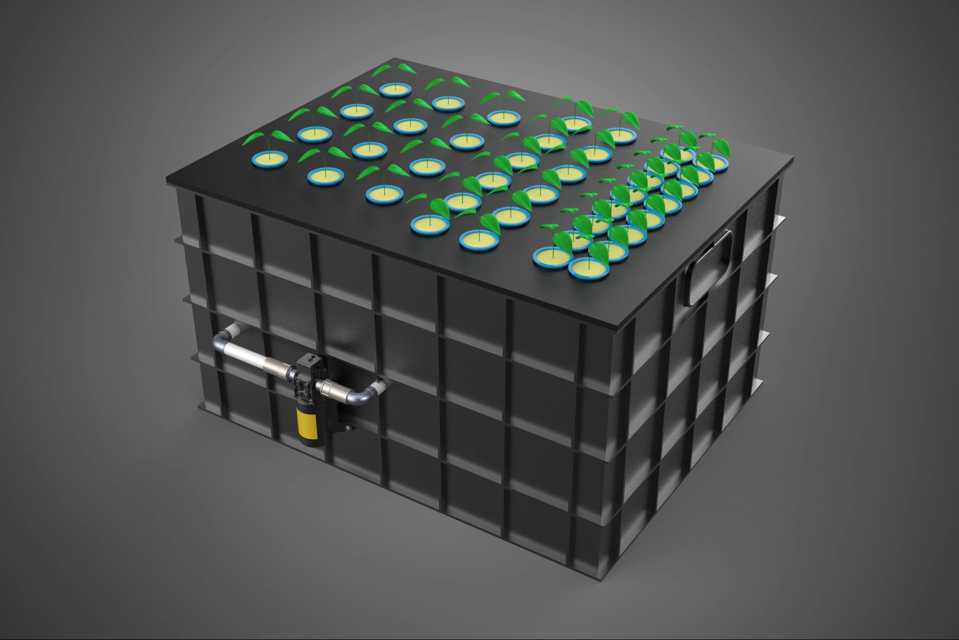 AEROPONIC HYDROPONIC CLONING CLONE CLONER PLANT MACHINE SYSTEM 3D Model .c4d .max .obj .3ds .fbx .stl .blend 