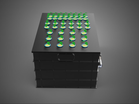 SISTEMA DE MÁQUINA DE PLANTA DE CLONAGEM HIDROPÔNICA AEROPÔNICA Modelo 3D