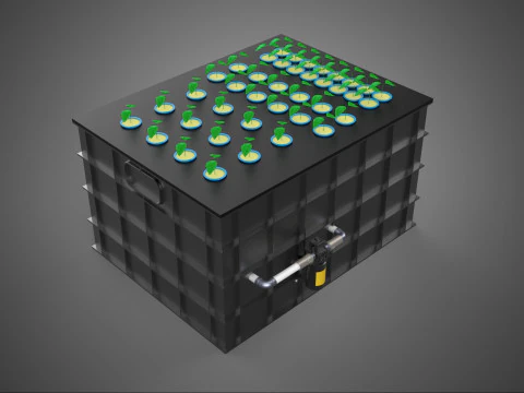 AEROPONIC HYDROPONIC CLONING CLONE CLONER PLANT MACHINE SYSTEM 3D Model