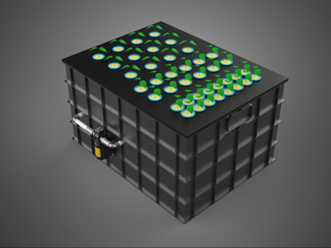 SISTEMA DE MÁQUINA DE PLANTA DE CLONAGEM HIDROPÔNICA AEROPÔNICA Modelo 3D