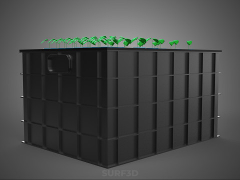 SISTEMA DE MÁQUINA DE PLANTA DE CLONAGEM HIDROPÔNICA AEROPÔNICA Modelo 3D