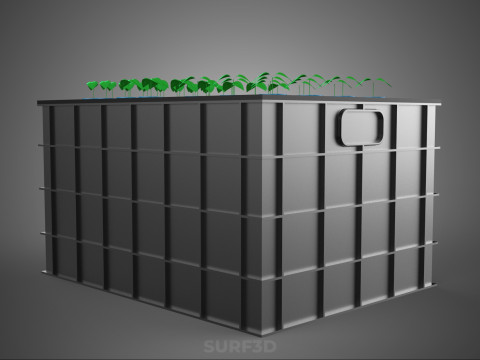 SISTEMA DE MÁQUINA DE PLANTA DE CLONAGEM HIDROPÔNICA AEROPÔNICA Modelo 3D