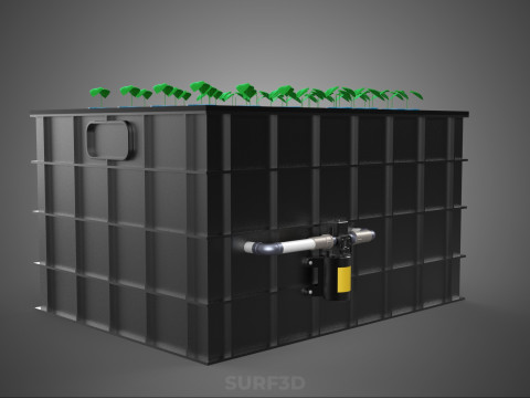 SISTEMA DE MÁQUINA DE PLANTA DE CLONAGEM HIDROPÔNICA AEROPÔNICA Modelo 3D