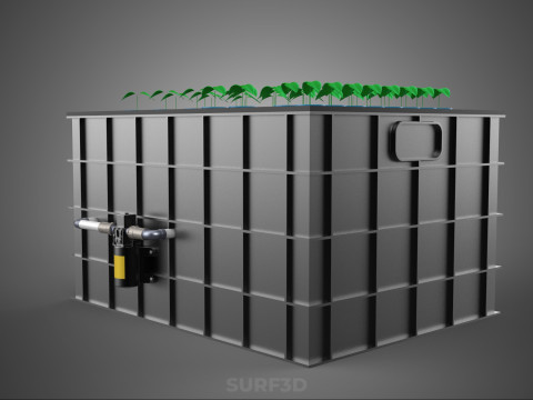 SISTEMA DE MÁQUINA DE PLANTA DE CLONAGEM HIDROPÔNICA AEROPÔNICA Modelo 3D