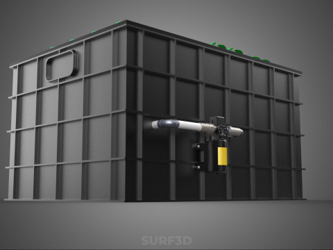 SISTEMA DE MÁQUINA DE PLANTA DE CLONAGEM HIDROPÔNICA AEROPÔNICA Modelo 3D