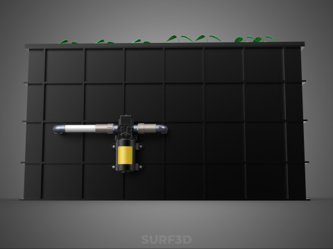 SISTEMA DE MÁQUINA DE PLANTA DE CLONAGEM HIDROPÔNICA AEROPÔNICA Modelo 3D