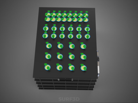 SISTEMA DE MÁQUINA DE PLANTA DE CLONAGEM HIDROPÔNICA AEROPÔNICA Modelo 3D