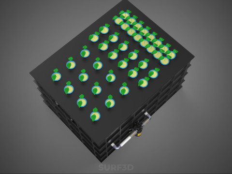 SISTEMA DE MÁQUINA DE PLANTA DE CLONAGEM HIDROPÔNICA AEROPÔNICA Modelo 3D