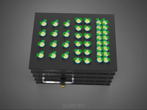 AEROPONIC HYDROPONIC CLONING CLONE CLONER PLANT MACHINE SYSTEM 3D Model