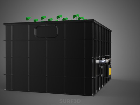 SISTEMA DE MÁQUINA DE PLANTA DE CLONAGEM HIDROPÔNICA AEROPÔNICA Modelo 3D
