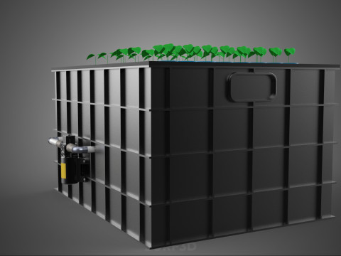 SISTEMA DE MÁQUINA DE PLANTA DE CLONAGEM HIDROPÔNICA AEROPÔNICA Modelo 3D