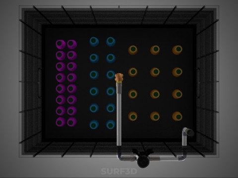 Automatisches aeroponisches Klonstations-Pflanzenspray-Klon-Kloner-Set 3D Modell