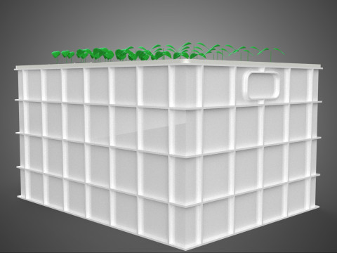 AEROPONIC HYDROPONIC STEINWOLLE-PFLANZKASTEN-POD-KULTURSYSTEM UP 3D Modell