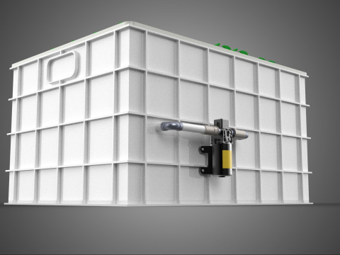 AEROPONIC HYDROPONIC STEINWOLLE-PFLANZKASTEN-POD-KULTURSYSTEM UP 3D Modell