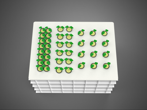 AEROPONIC HYDROPONIC STEINWOLLE-PFLANZKASTEN-POD-KULTURSYSTEM UP 3D Modell