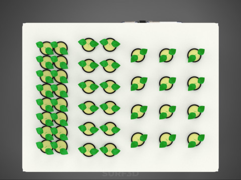 AEROPONIC HYDROPONIC STEINWOLLE-PFLANZKASTEN-POD-KULTURSYSTEM UP 3D Modell