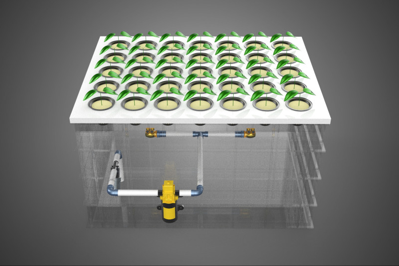 KIT DE NÉVOA DO BICO DE NÉVOA DE CONFIGURAÇÃO DE PROPAGAÇÃO AEROPÔNICA DE ALTA PRESSÃO Modelo 3D .c4d .max .obj .3ds .fbx .stl .blend 