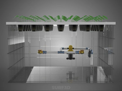 WYSOKOCIŚNIENIOWA USTAWIENIE ROZPALANIA AEROPONICZNEGO DYSZ DO ZMTRYWANIA ZESTAW MGŁY Model 3D