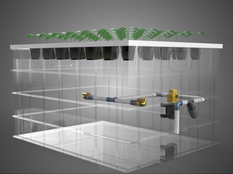 KIT DE NÉVOA DO BICO DE NÉVOA DE CONFIGURAÇÃO DE PROPAGAÇÃO AEROPÔNICA DE ALTA PRESSÃO Modelo 3D