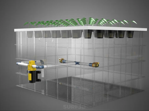 WYSOKOCIŚNIENIOWA USTAWIENIE ROZPALANIA AEROPONICZNEGO DYSZ DO ZMTRYWANIA ZESTAW MGŁY Model 3D