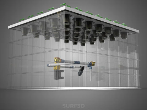 WYSOKOCIŚNIENIOWA USTAWIENIE ROZPALANIA AEROPONICZNEGO DYSZ DO ZMTRYWANIA ZESTAW MGŁY Model 3D