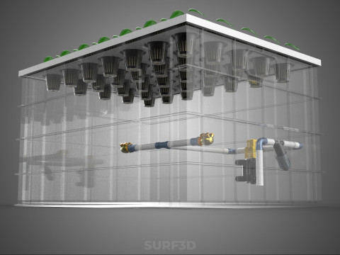 KIT DE NÉVOA DO BICO DE NÉVOA DE CONFIGURAÇÃO DE PROPAGAÇÃO AEROPÔNICA DE ALTA PRESSÃO Modelo 3D