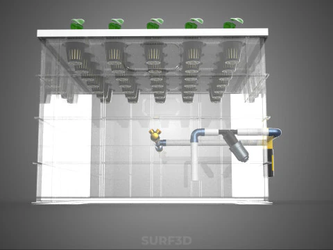 WYSOKOCIŚNIENIOWA USTAWIENIE ROZPALANIA AEROPONICZNEGO DYSZ DO ZMTRYWANIA ZESTAW MGŁY Model 3D