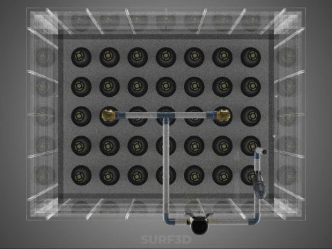 WYSOKOCIŚNIENIOWA USTAWIENIE ROZPALANIA AEROPONICZNEGO DYSZ DO ZMTRYWANIA ZESTAW MGŁY Model 3D