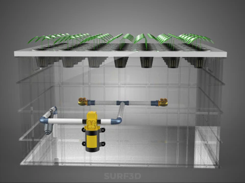 WYSOKOCIŚNIENIOWA USTAWIENIE ROZPALANIA AEROPONICZNEGO DYSZ DO ZMTRYWANIA ZESTAW MGŁY Model 3D