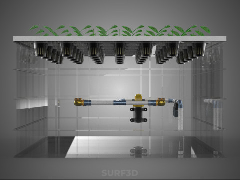 KIT DE NÉVOA DO BICO DE NÉVOA DE CONFIGURAÇÃO DE PROPAGAÇÃO AEROPÔNICA DE ALTA PRESSÃO Modelo 3D