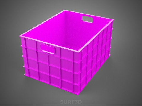 STANDARD GIALLO VIOLA ARANCIONE BIANCO NERO GRIGIO SCATOLA IN PLASTICA Modello 3D