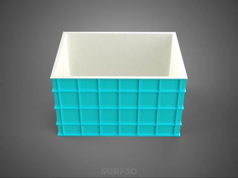 CHAMBRE ISOLÉE DE CONTENEUR DE STOCKAGE DE CAISSE DE GLAÇIÈRE EN PLASTIQUE Modèle 3D