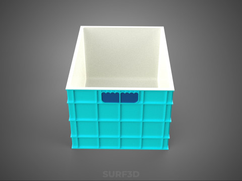 CHAMBRE ISOLÉE DE CONTENEUR DE STOCKAGE DE CAISSE DE GLAÇIÈRE EN PLASTIQUE Modèle 3D