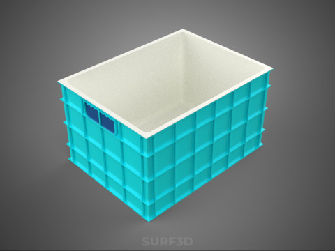 CHAMBRE ISOLÉE DE CONTENEUR DE STOCKAGE DE CAISSE DE GLAÇIÈRE EN PLASTIQUE Modèle 3D