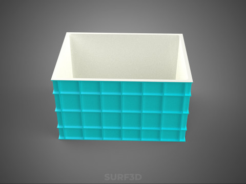 CHAMBRE ISOLÉE DE CONTENEUR DE STOCKAGE DE CAISSE DE GLAÇIÈRE EN PLASTIQUE Modèle 3D