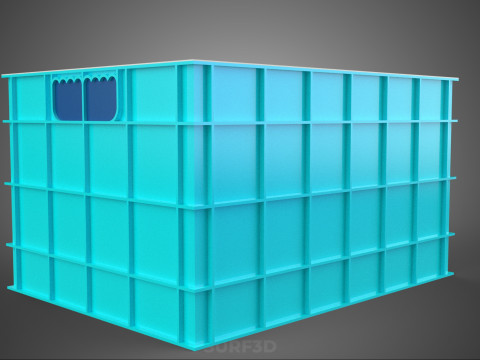 CHAMBRE ISOLÉE DE CONTENEUR DE STOCKAGE DE CAISSE DE GLAÇIÈRE EN PLASTIQUE Modèle 3D