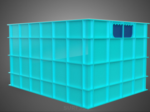 CHAMBRE ISOLÉE DE CONTENEUR DE STOCKAGE DE CAISSE DE GLAÇIÈRE EN PLASTIQUE Modèle 3D