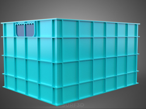 CHAMBRE ISOLÉE DE CONTENEUR DE STOCKAGE DE CAISSE DE GLAÇIÈRE EN PLASTIQUE Modèle 3D