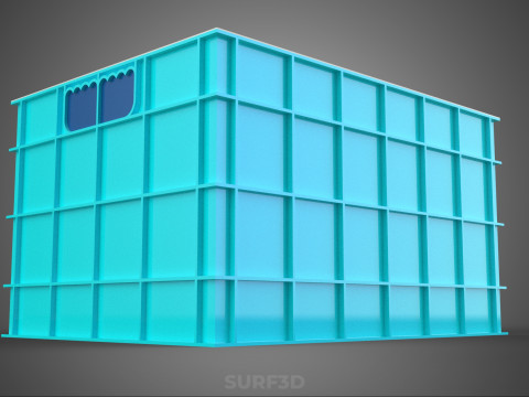 CHAMBRE ISOLÉE DE CONTENEUR DE STOCKAGE DE CAISSE DE GLAÇIÈRE EN PLASTIQUE Modèle 3D