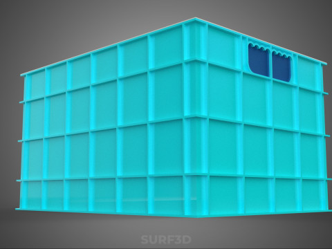 CHAMBRE ISOLÉE DE CONTENEUR DE STOCKAGE DE CAISSE DE GLAÇIÈRE EN PLASTIQUE Modèle 3D