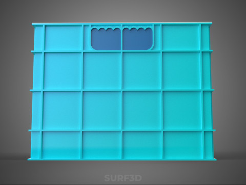 CHAMBRE ISOLÉE DE CONTENEUR DE STOCKAGE DE CAISSE DE GLAÇIÈRE EN PLASTIQUE Modèle 3D