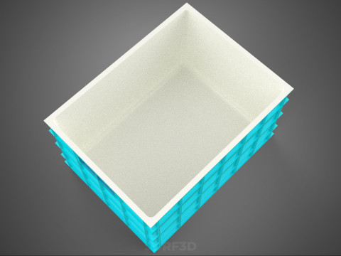 CHAMBRE ISOLÉE DE CONTENEUR DE STOCKAGE DE CAISSE DE GLAÇIÈRE EN PLASTIQUE Modèle 3D