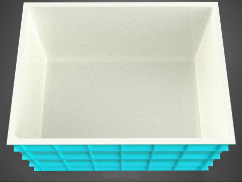 CHAMBRE ISOLÉE DE CONTENEUR DE STOCKAGE DE CAISSE DE GLAÇIÈRE EN PLASTIQUE Modèle 3D