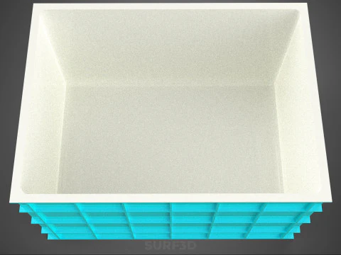 ИЗОЛИРОВАННАЯ ПЛАСТИКОВАЯ КОРОБКА ДЛЯ ЛЕДЯНОГО ХРАНЕНИЯ ЯЩИК КОНТЕЙНЕРНАЯ КАМЕРА ДЛЯ ХРАНЕНИЯ 3D Модель