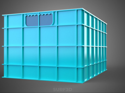 CHAMBRE ISOLÉE DE CONTENEUR DE STOCKAGE DE CAISSE DE GLAÇIÈRE EN PLASTIQUE Modèle 3D