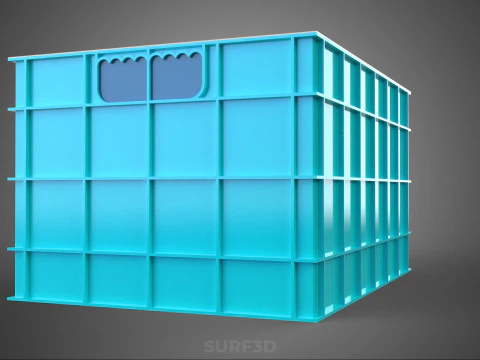 ИЗОЛИРОВАННАЯ ПЛАСТИКОВАЯ КОРОБКА ДЛЯ ЛЕДЯНОГО ХРАНЕНИЯ ЯЩИК КОНТЕЙНЕРНАЯ КАМЕРА ДЛЯ ХРАНЕНИЯ 3D Модель