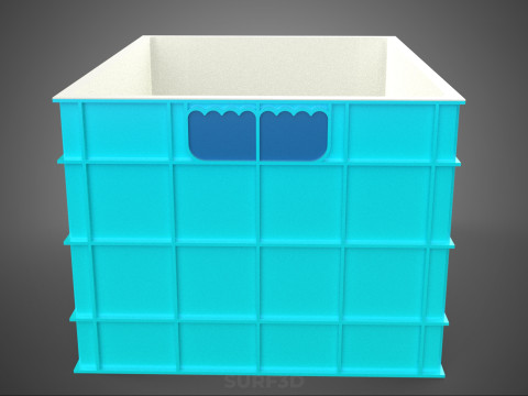 CHAMBRE ISOLÉE DE CONTENEUR DE STOCKAGE DE CAISSE DE GLAÇIÈRE EN PLASTIQUE Modèle 3D
